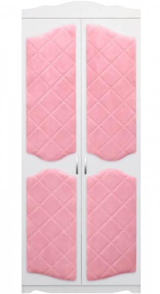 Шкаф 2-х створчатый серии Иллюзия 36 светло-розовый в Болотном - bolotnoe.mebel54.com | фото