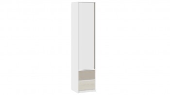 Шкаф для белья комбинированный «Сканди» Дуб Гарден/Белый/Глиняный серый в Болотном - bolotnoe.mebel54.com | фото