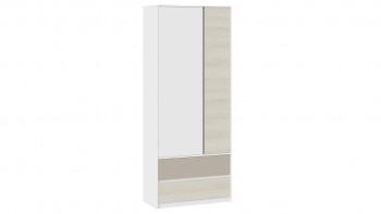 Шкаф для одежды комбинированный «Сканди» Дуб Гарден/Белый/Глиняный серый в Болотном - bolotnoe.mebel54.com | фото