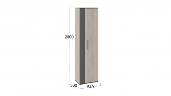 Шкаф для одежды «Нуар» тип 1 Фон серый/Дуб сонома в Болотном - bolotnoe.mebel54.com | фото