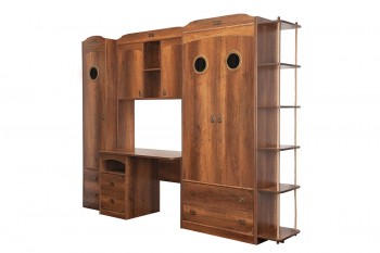Шкаф комбинированный для белья «Навигатор» (Дуб Каньон) в Болотном - bolotnoe.mebel54.com | фото