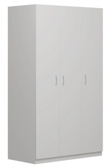 Шкаф трехдверный Пегас белый в Болотном - bolotnoe.mebel54.com | фото