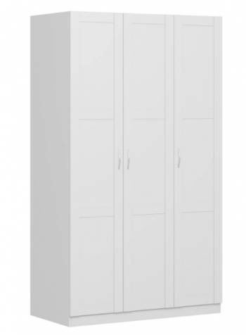 Шкаф трехдверный Пегас сборный белый в Болотном - bolotnoe.mebel54.com | фото