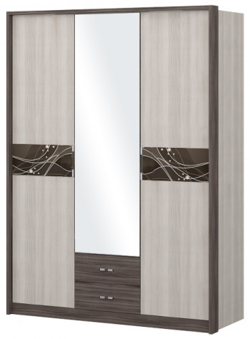 Шкаф трехстворчаты с зеркалом Шк68.1 Николь в Болотном - bolotnoe.mebel54.com | фото