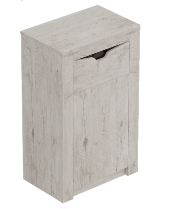 Тумба с дверцей и ящиком Соренто Дуб бонифаций/Кофе структурный матовый в Болотном - bolotnoe.mebel54.com | фото